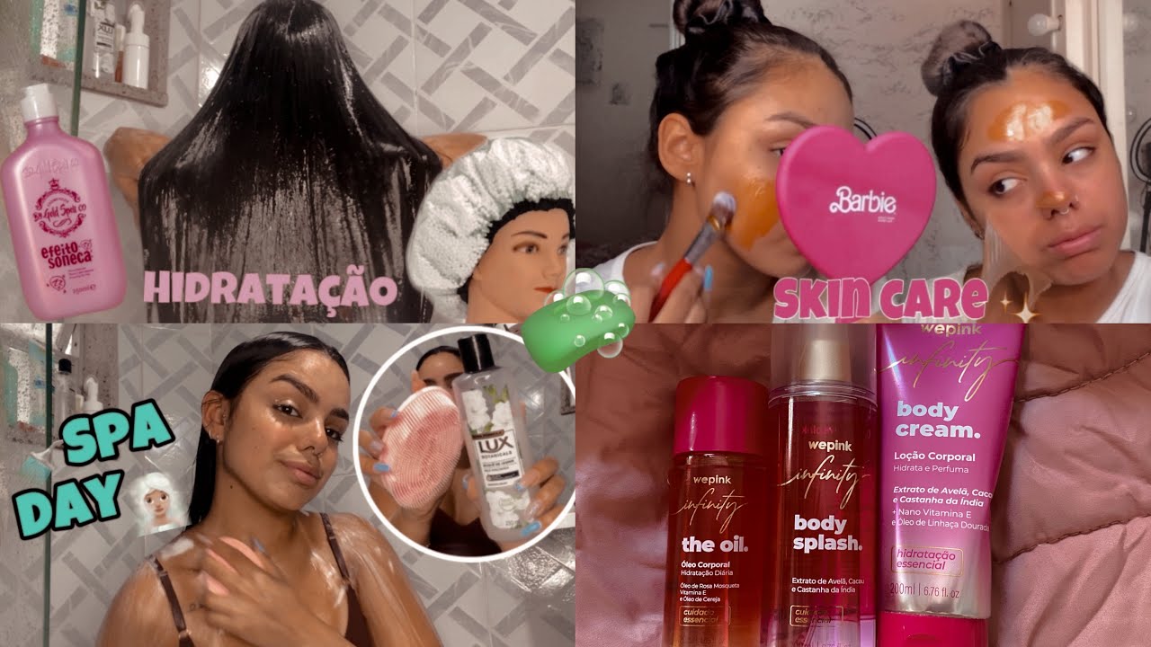 SPA DAY EM CASA |🧖🏼&zwj;♀️🧼🚿🫧- #spaday #autocuidado #haircare #amorpropio