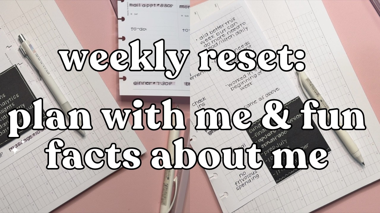 Weekly Reset: Plan with Me and Get to Know Me