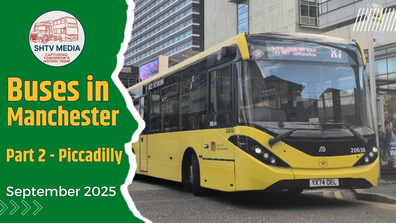 🚌 Manchester Bus Spotting Part 2 | Piccadilly Gardens | Bee Network & More | September 2025