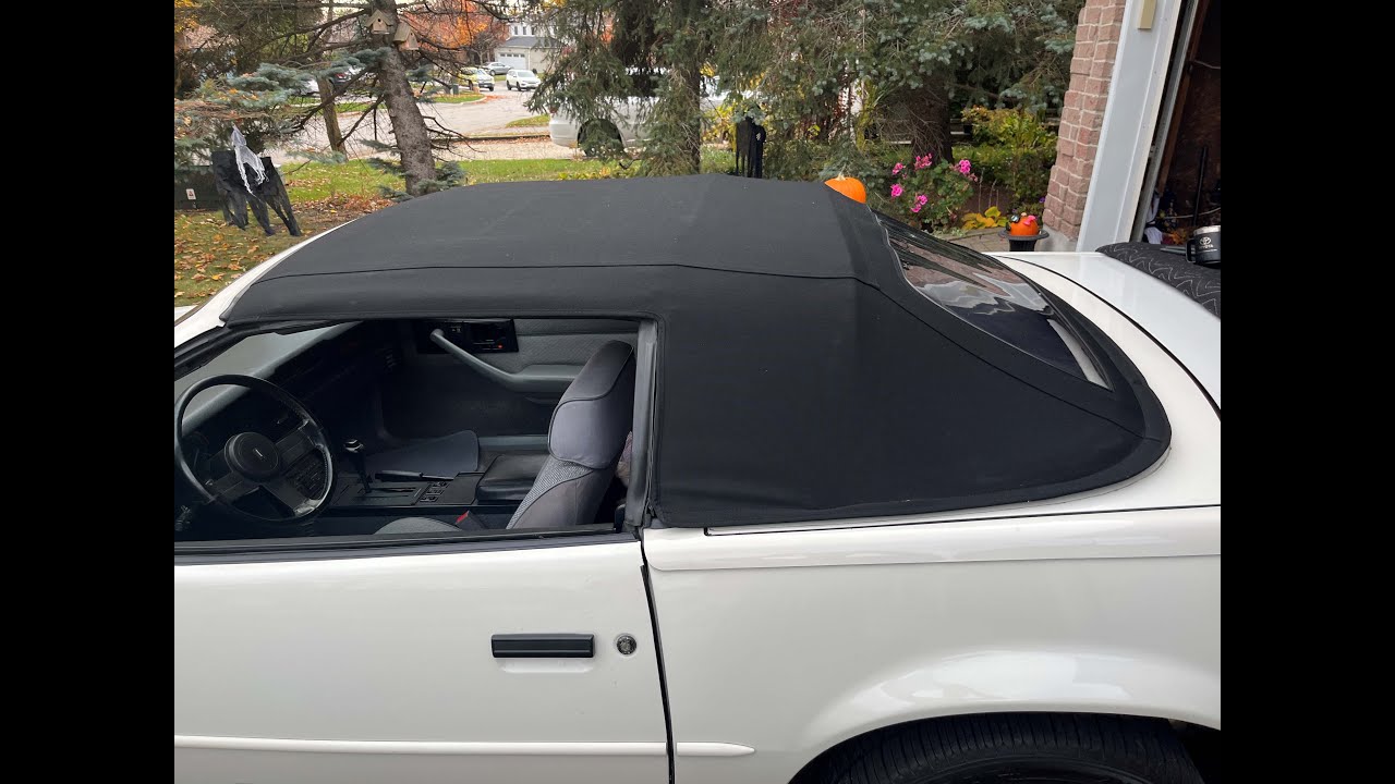 Part 3/4 ASC convertible top replacement  for 1988 to 1992 Chevrolet Camaro IROCZ Firebird Trans Am