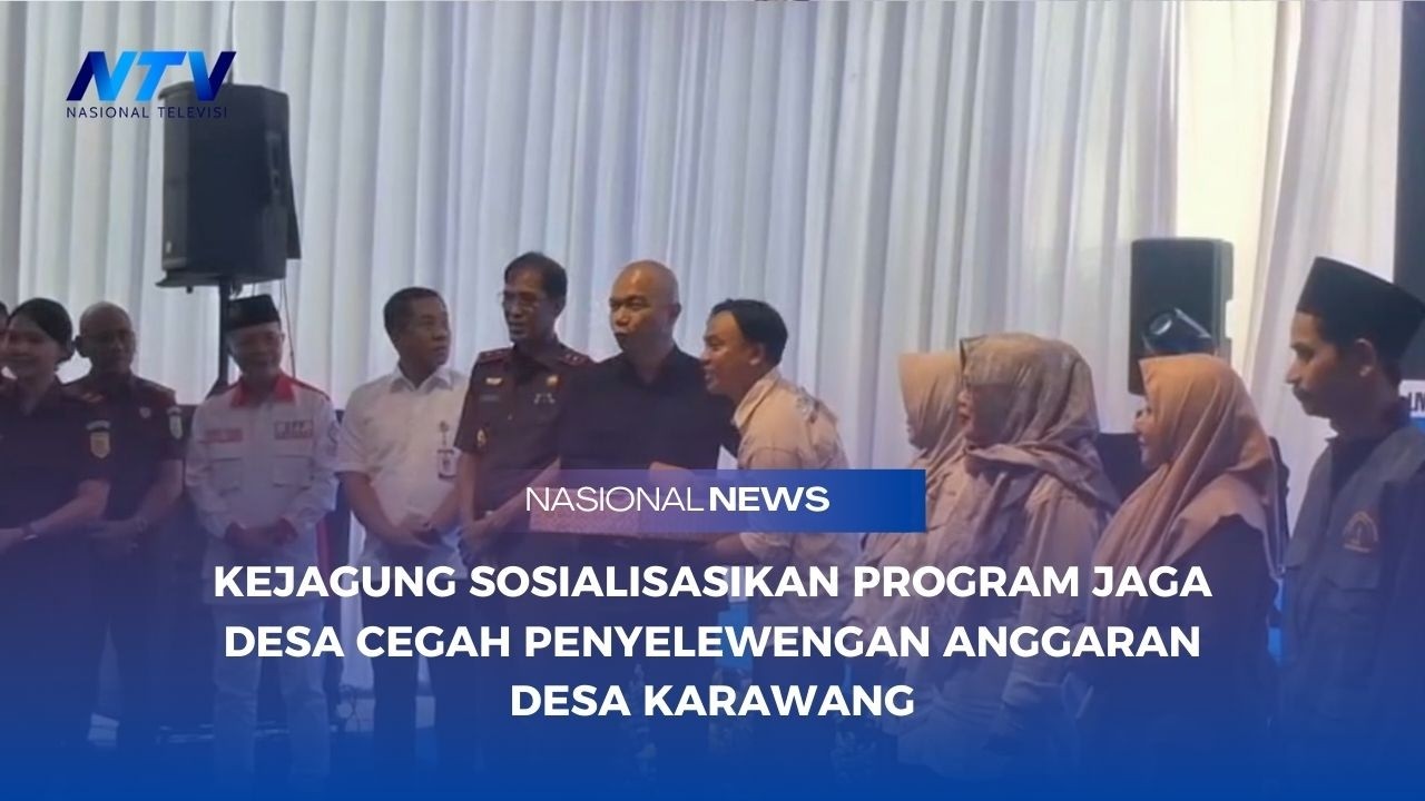 KEJAGUNG SOSIALISASIKAN PROGRAM JAGA DESA CEGAH PENYELEWENGAN ANGGARAN DESA KARAWANG