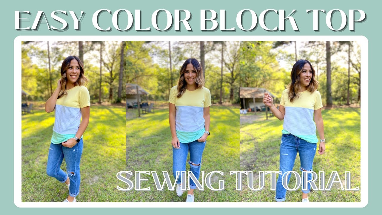 Let's Sew Up An Easy Color Block Top!!! Sew Fun!