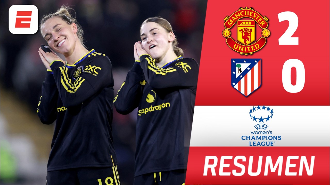 MANCHESTER UNITED vs ATLÉTICO MADRID | Highlights | Resumen | UEFA Women's Champions League