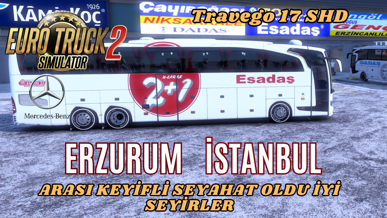 ETS 2 ERZURUM İSTANBUL ESADAŞ TURİZM KARLI YOLLAR#ets2