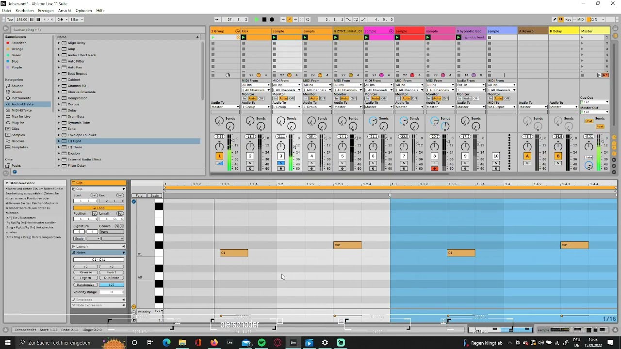 Creating Hypnotic Techno in about a Quarter of an Hour