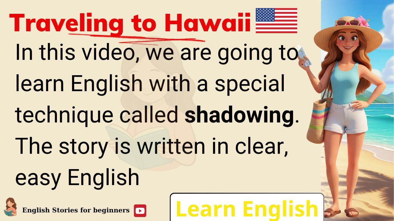🏖️ Improve your English with Shadowing Technique 🏖️ Easy way to Learn English | English Story