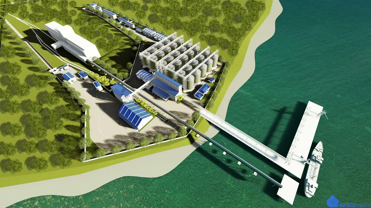 How Does A Grain Storage Work: Animation of Fully Functional 1,05,000MT Steel Rice Silo Complex.