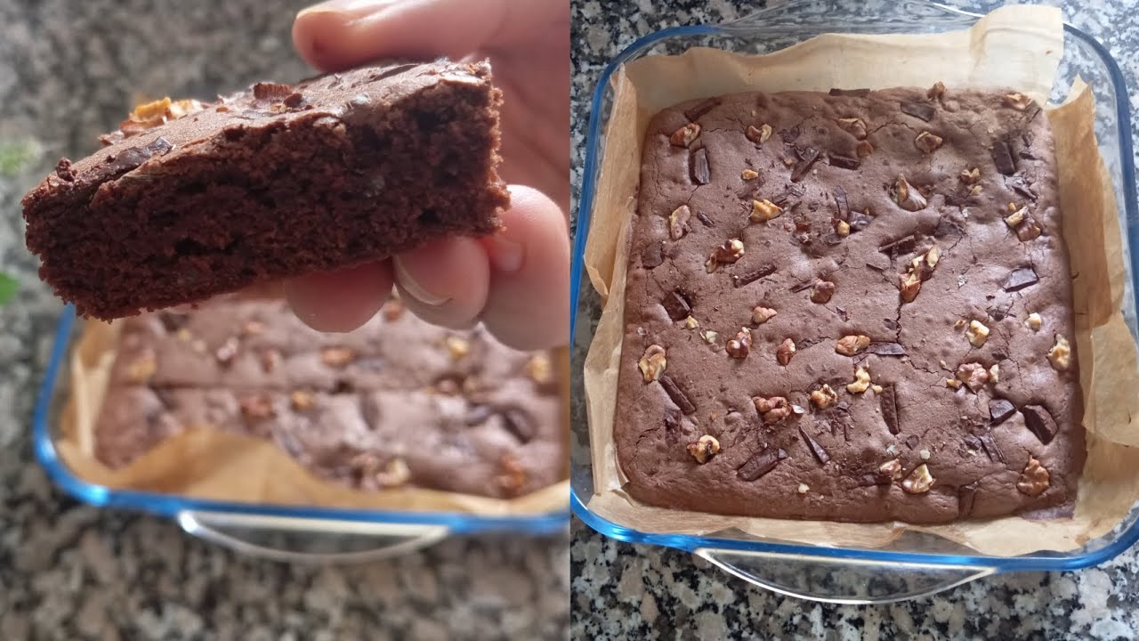 براونيز الشوكولاتة كيجي معلك ولذيذ بطريقة سهلة 😋👌🏻#اكسبلور #recipe #طبخ #حلويات #وصفات #fypシ #كيك 