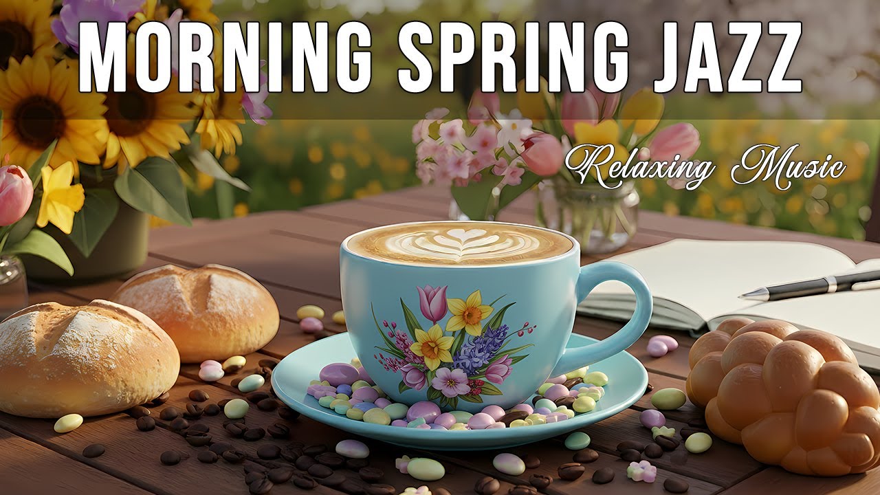 Morning Spring Jazz ☕ Relaxing Coffee Jazz & Soft Bossa Nova Instrumental for Happy Mood