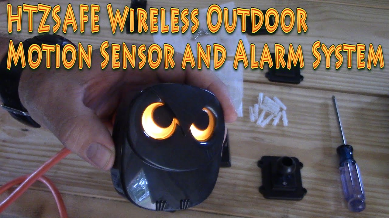 Review of HTZSAFE Wireless Outdoor Motion Sensor and Alarm System HTZSAFE T804 & 808A SETUP