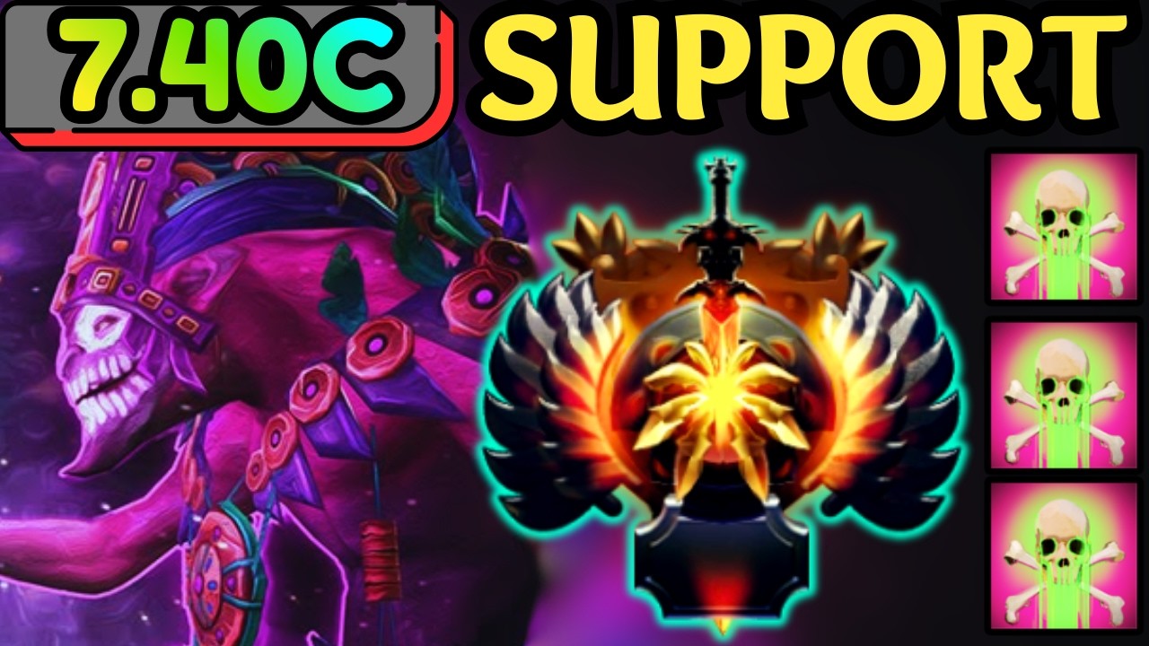 🔥 IMMORTAL DAZZLE SUPPORT — POISON TOUCH & SHALLOW GRAVE DOMINATION | DOTA 2 🔥