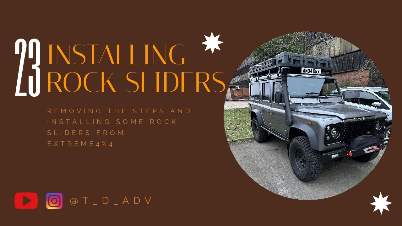 Installing rock sliders - Land Rover Defender