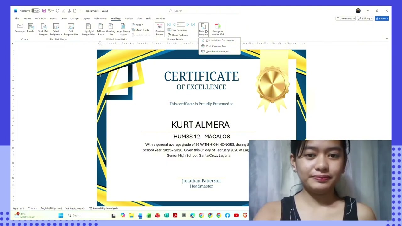 How to Use Mail Merge Using Excel to Word