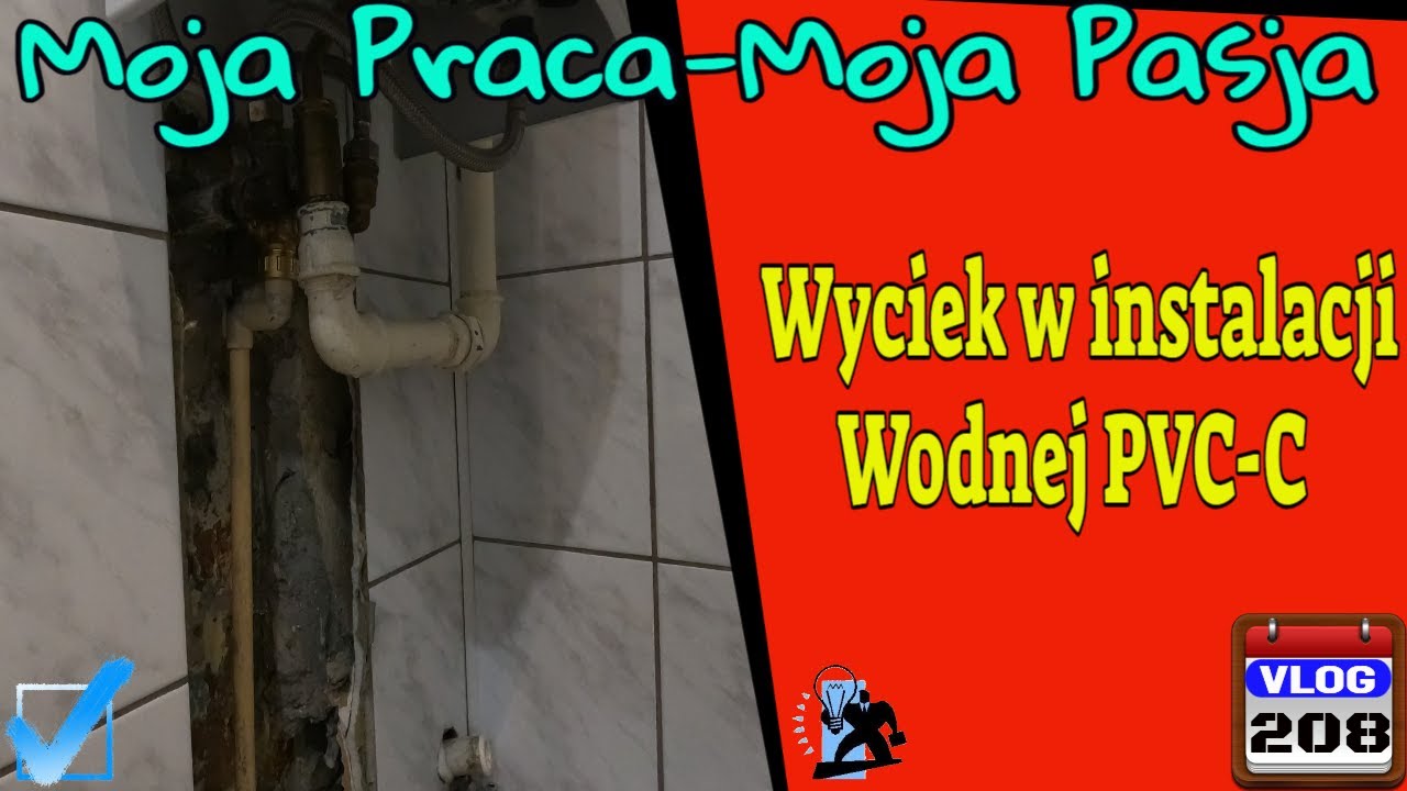 Wyciek w instalacji wodnej PVC-C 💧