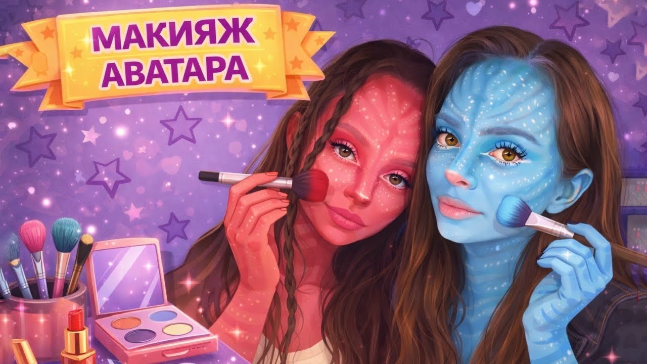💗 ДЕЛАЮ СЕСТРЕ МАКИЯЖ АВАТАРА 💄 // стрим и общение 💬✨