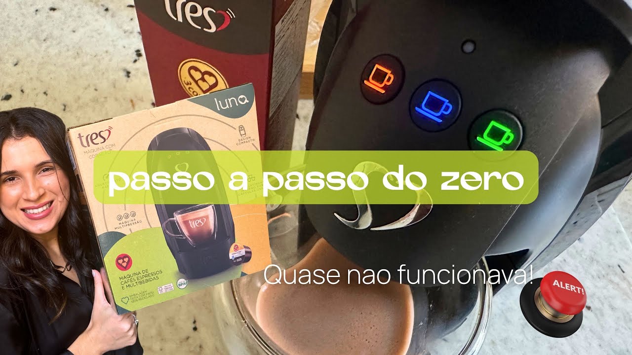 COMO USAR SUA CAFETEIRA LUNA da 3 CORAÇÕES | Veio com defeito? Desespero Botão vermelho apitando🚨‼️