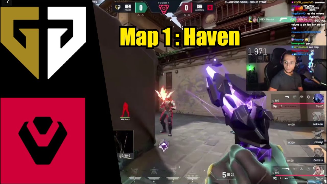 FNS reacts to Gen.G vs Sentinels | Map 1 | Valorant Champions 2024 |