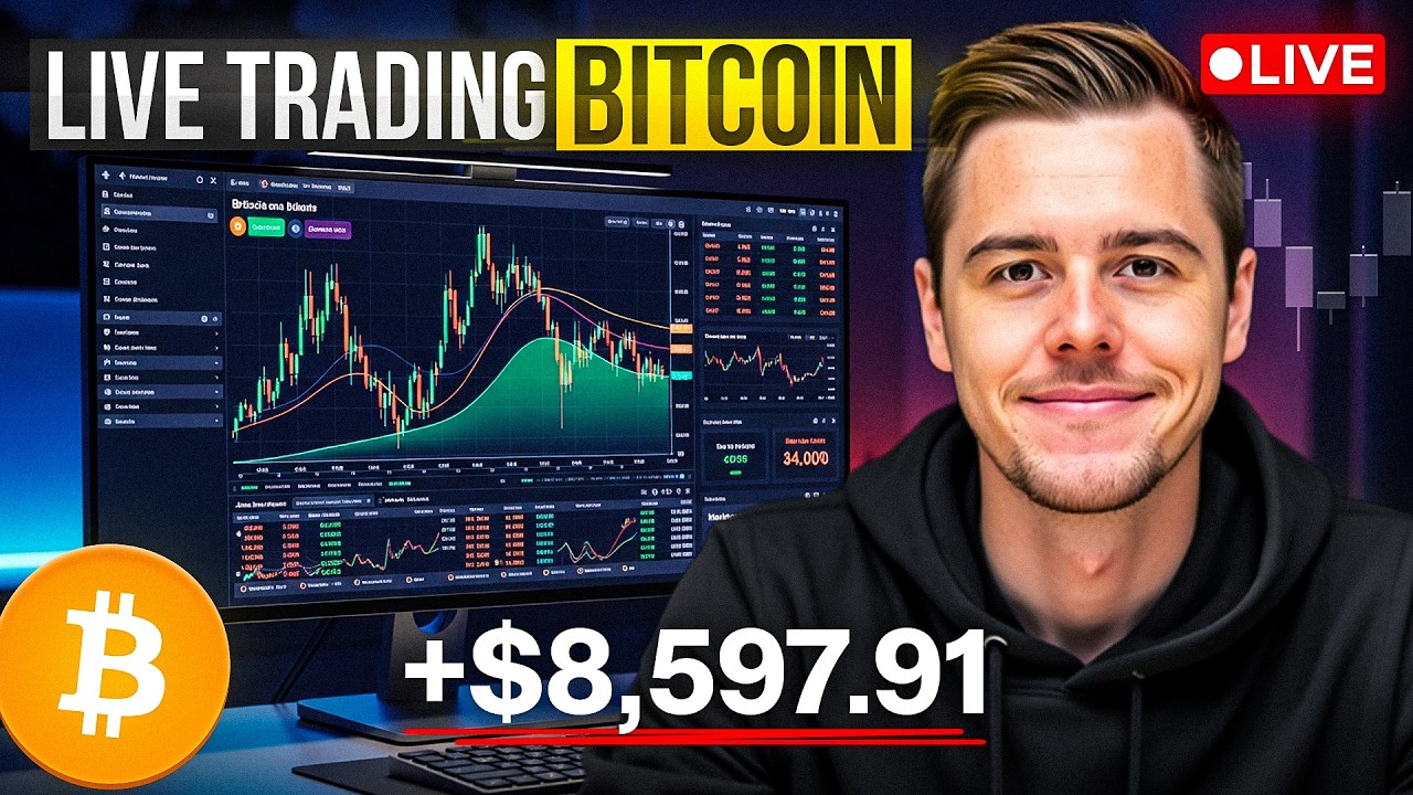 🚨 BITCOIN FÄLLT weiter! Kommt JETZT Panik an den Märkten? I LIVE TRADING