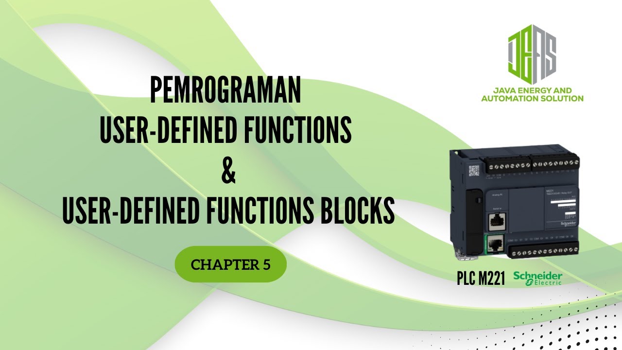 Pemrograman User-Defined Function dan User-Defined Function Block PLC M221 I Tutorial Basic (Chapt.5