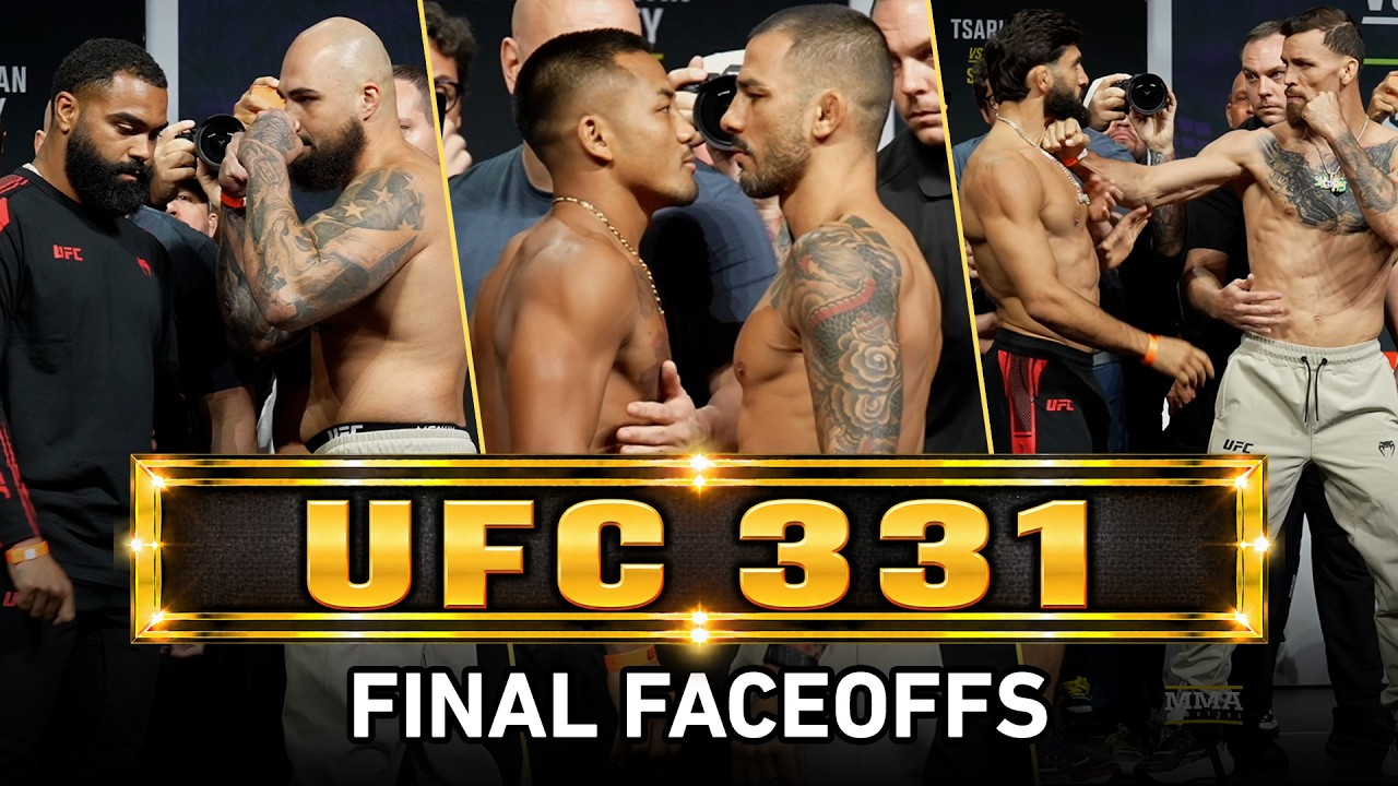 Final UFC 331 Faceoffs | Van vs. Pantoja 3 | Tsaruyan vs. Ruffy | Steveson vs. Sharaf | MMA Fighting