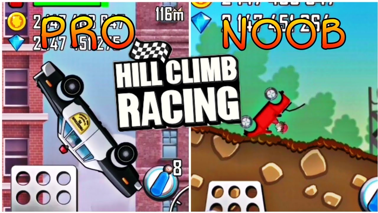 HILL CLIMB RACING || PRO VS NOOB || FUNNY || CSAF GAMING || ❤️