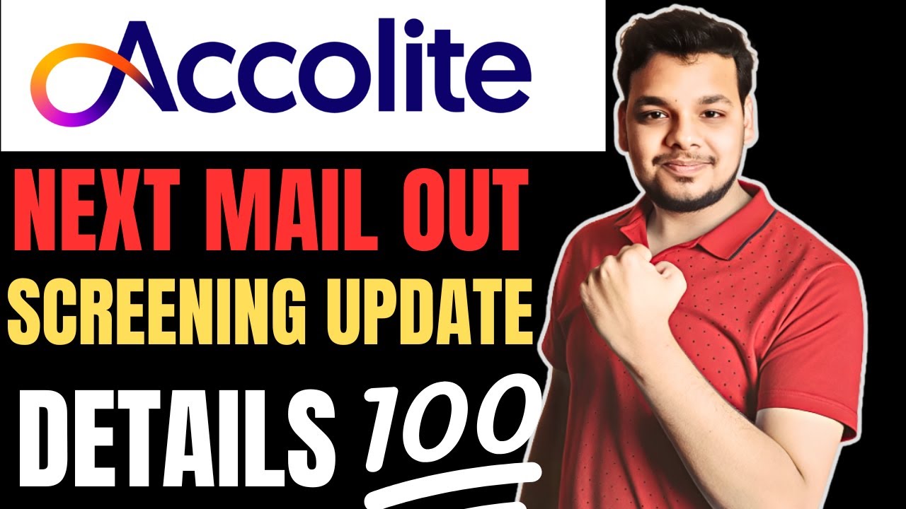 Accolite Hiring , Biggest Update | Accolite Assessment Mails | Next Step Screening Round | Results