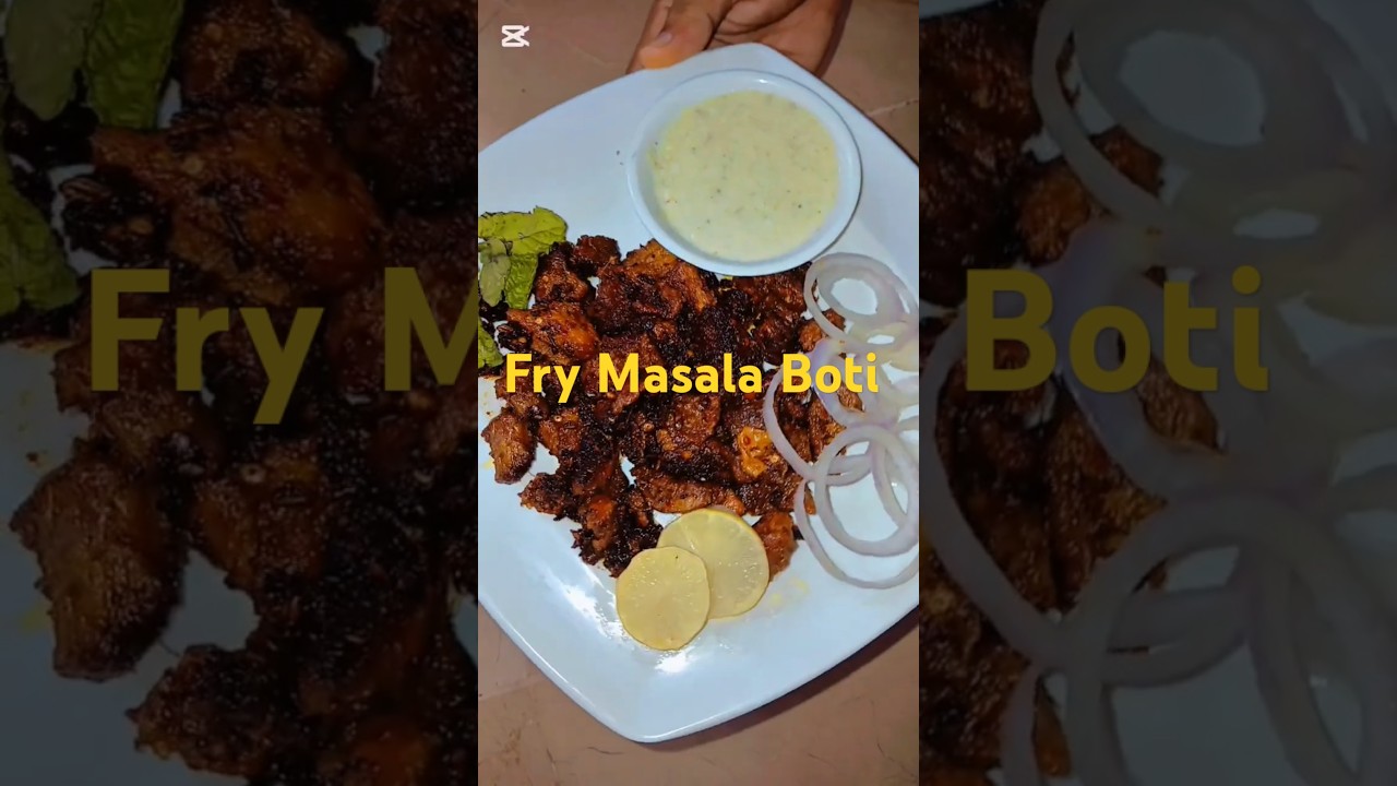 Fry masala boti #bakraeid #food #viralshorts