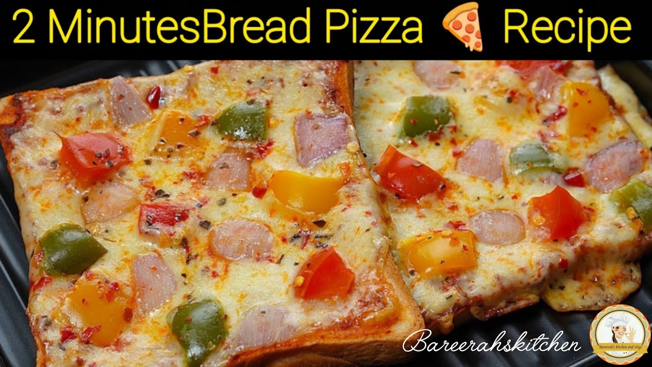 Stop Buying Pizza | Try This 2mins Recipe / Bread Pizza Sandwich on Tawa Recipe | 2 minute  recipe