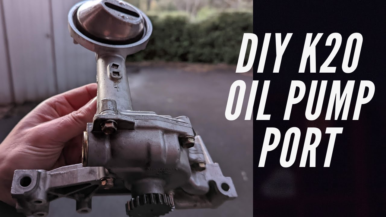 DIY Porting of a honda K20 oil pump