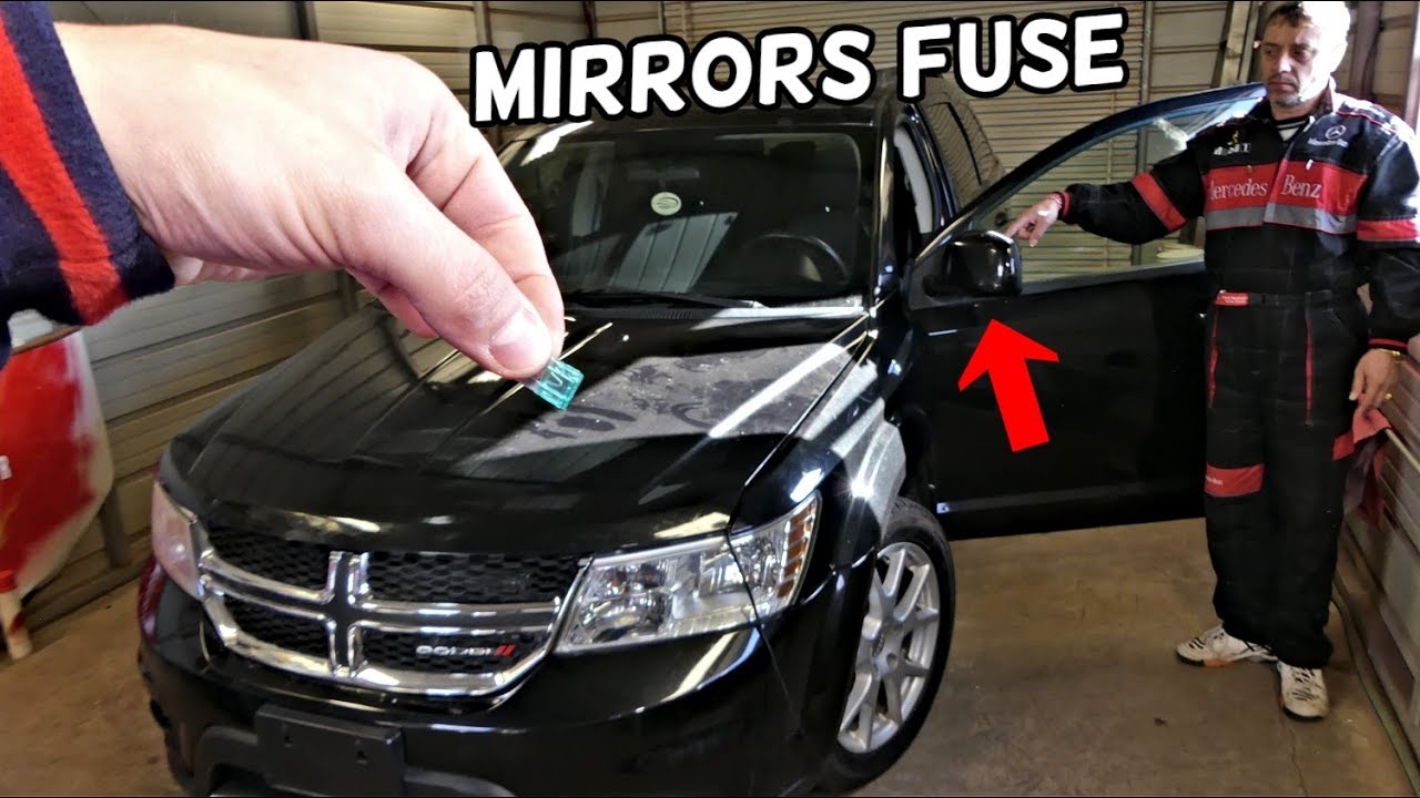 POWER MIRRORS FUSE LOCATION REPLACEMENT DODGE JOURNEY, FIAT FREEMONT. MIRROR NOT WORKING FIX