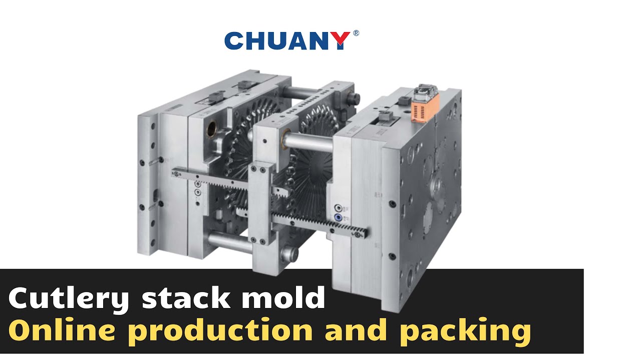 Exploring CHUANY Plastic Cutlery Stack Mold and Online Production Packing System