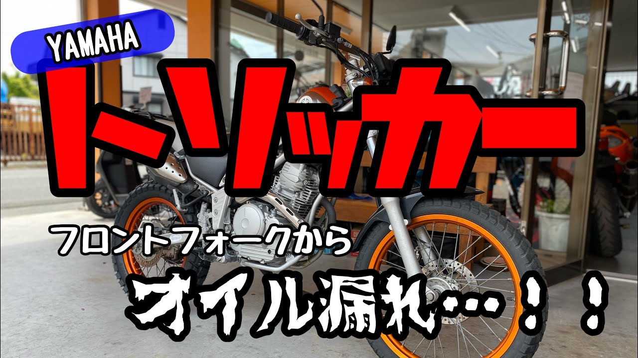 Утечка масла из передней вилки Yamaha Tricker [Bike Shop Minami Kurume]