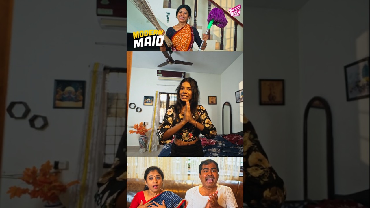 அதெல்லாம் கலக்கிடுவேன் Aunty 😂 | Modern Maid 👩🏻 | Deepika, NK | Comedy | Girly