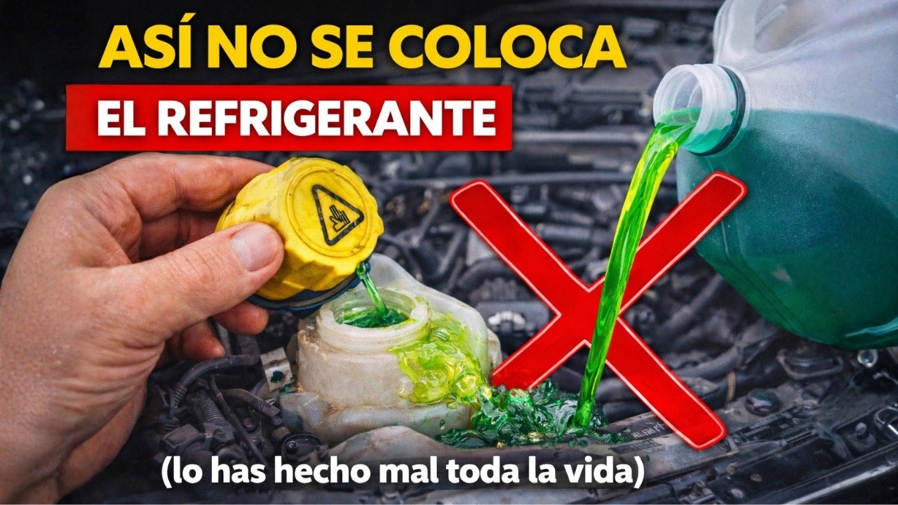 ASÍ NO SE COLOCA EL REFRIGERANTE (lo has hecho mal toda la vida)