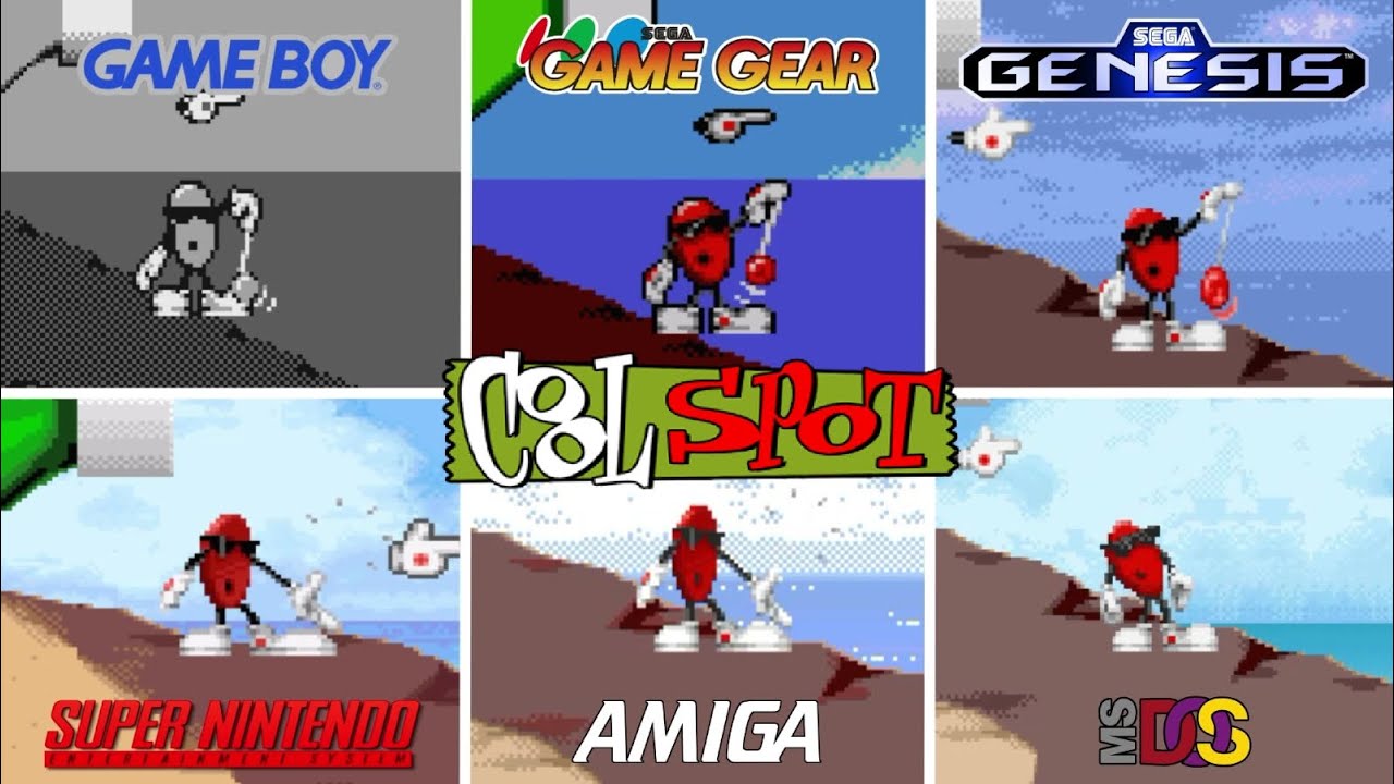 Cool Spot [1993] GB vs Game Gear vs SMS vs Genesis vs SNES vs Amiga vs DOS (Version Comparison)