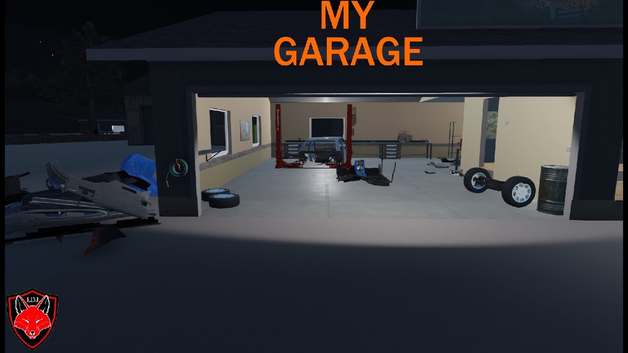 my garage (gameplay)  - démontage complet de la Mercedes