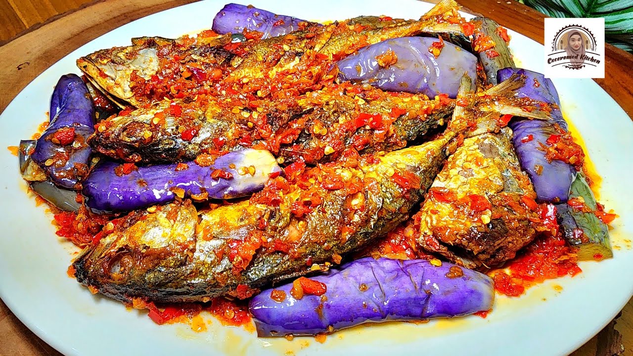 TERONG BALADO CAMPUR IKAN, TIBA-TIBA LAPAR KALAU LAUKNYA INI.