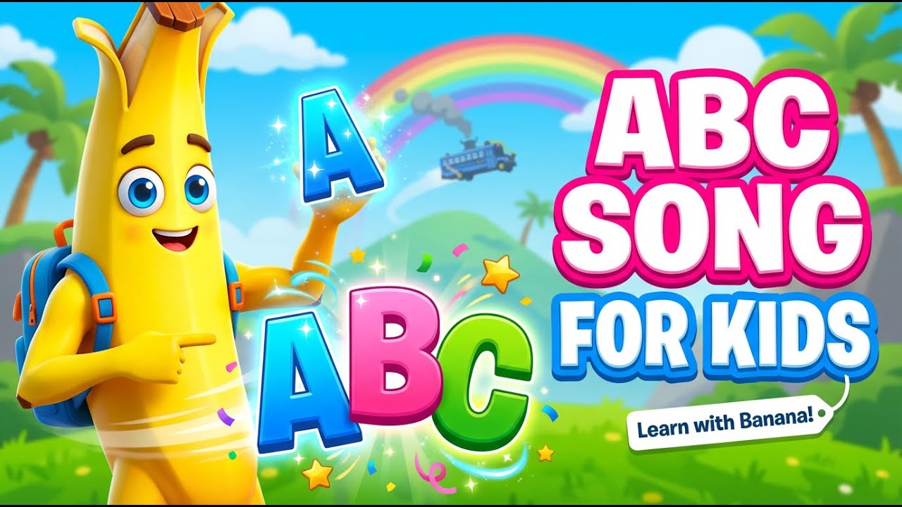 Peely’s ABC Adventure Song 🍌 A to Z Alphabet for Kids