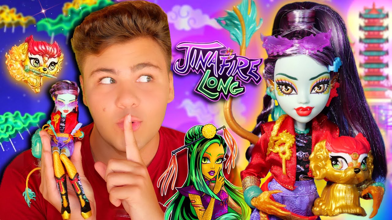 ЛЕГЕНДА О ЗОЛОТОМ ДРАКОНЕ! 🐉 Джинафаер Лонг 3 поколения Монстер Хай Jinafire Long Monster High G3