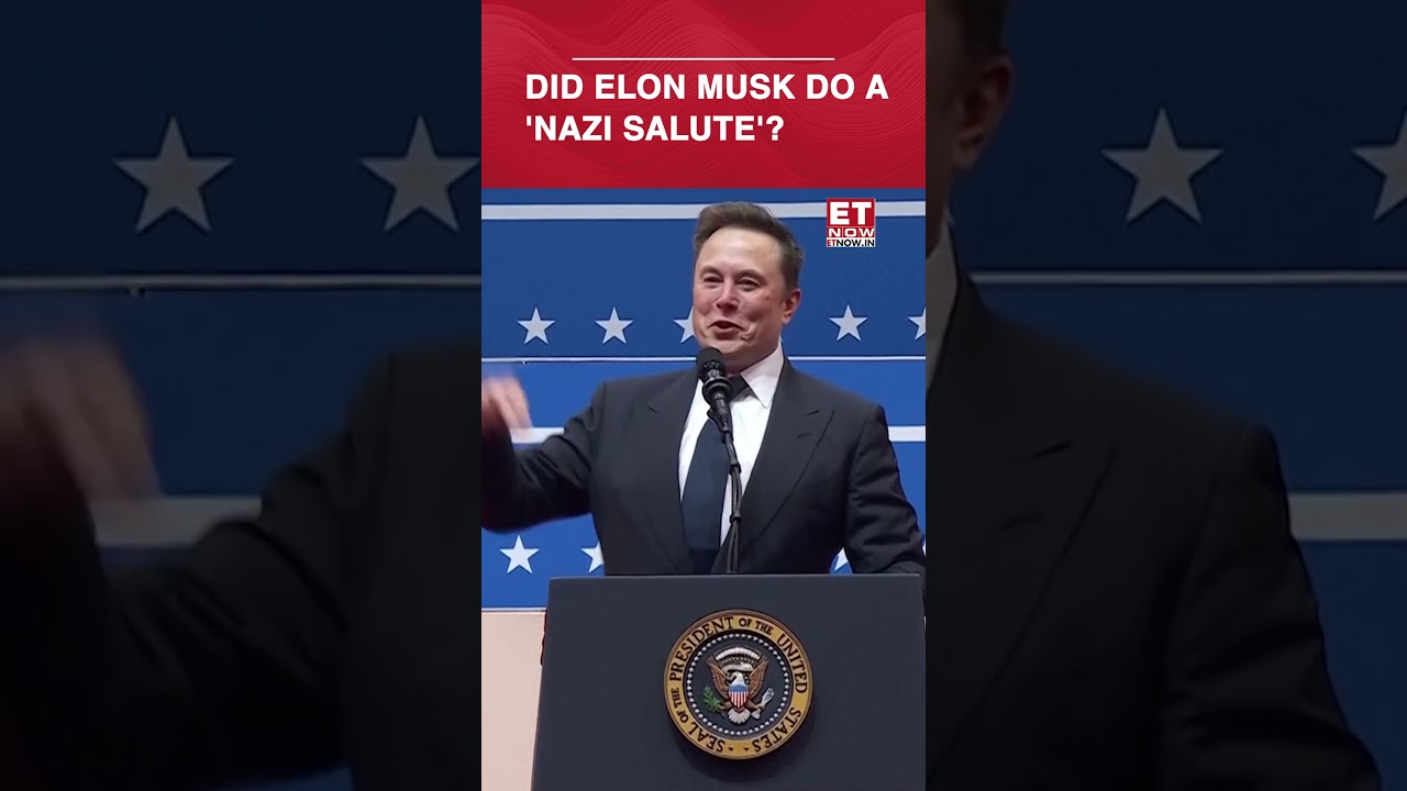 Elon Musk Under Fire After Video Sparks 'Nazi Salute' Debate | #etnow #elonmusk #shorts