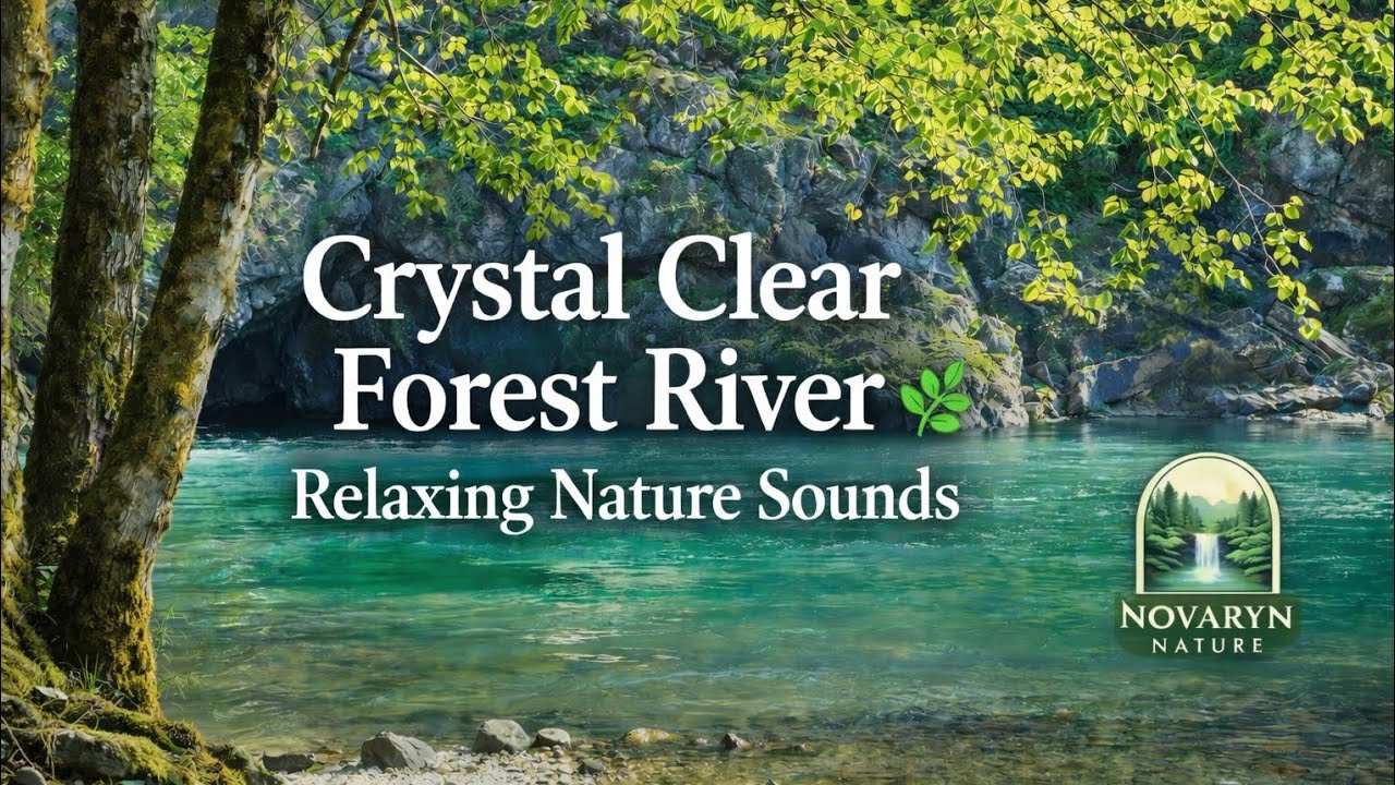 Crystal Clear Forest River 🌿 Relaxing Nature Sounds