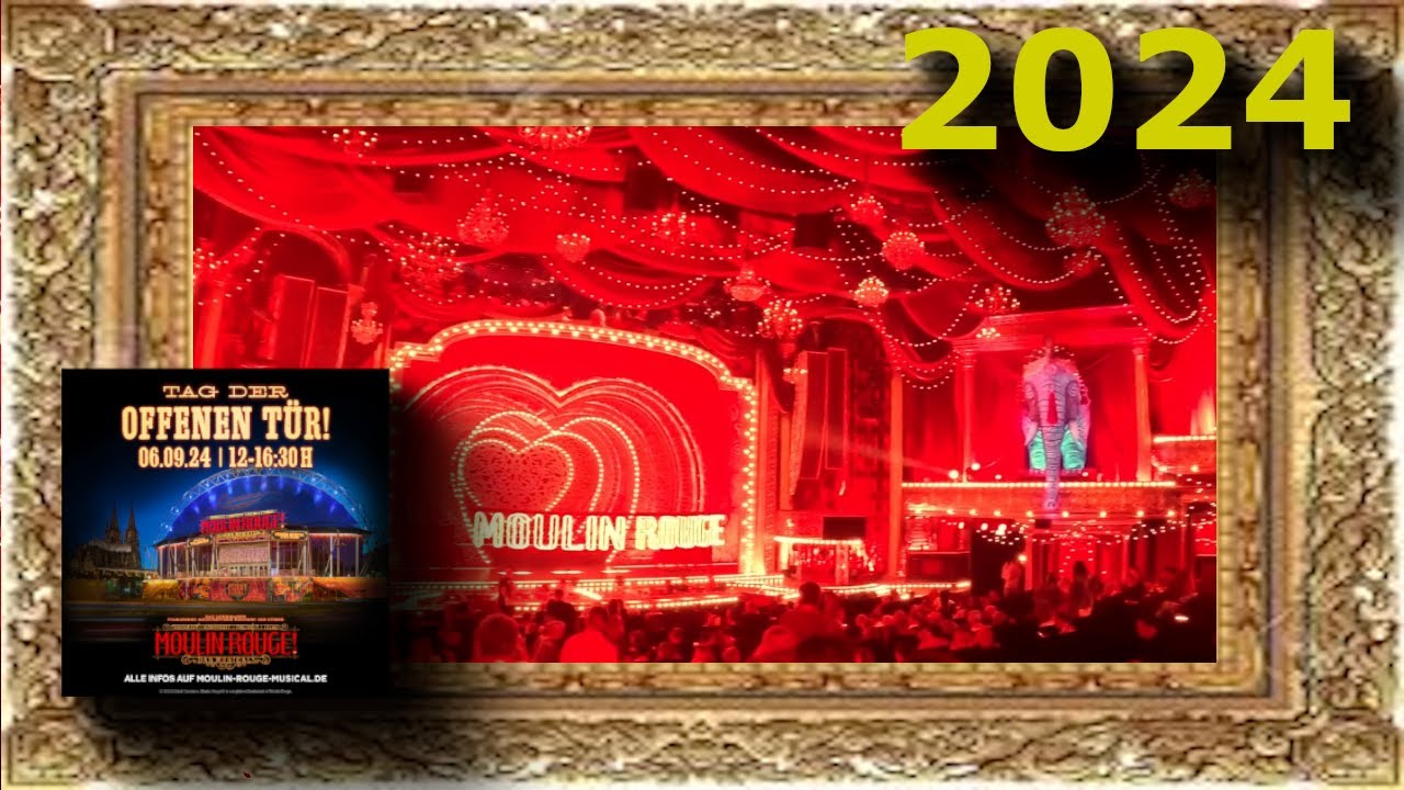 Blick in den Theatersaal im Musical Dome in Köln | Moulin Rouge - Das Musical Germany | 2024
