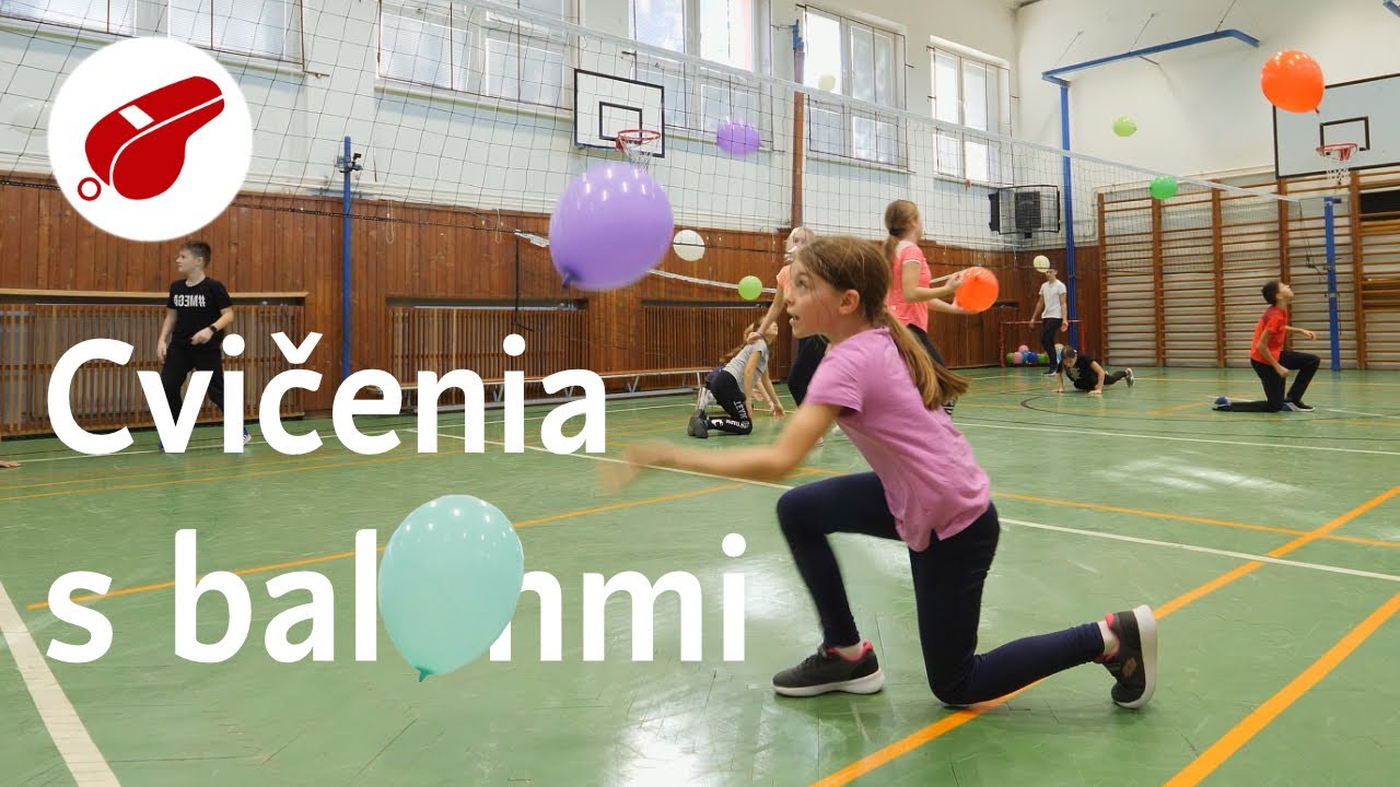 Cvičenia s balónmi na hodine telesnej výchovy