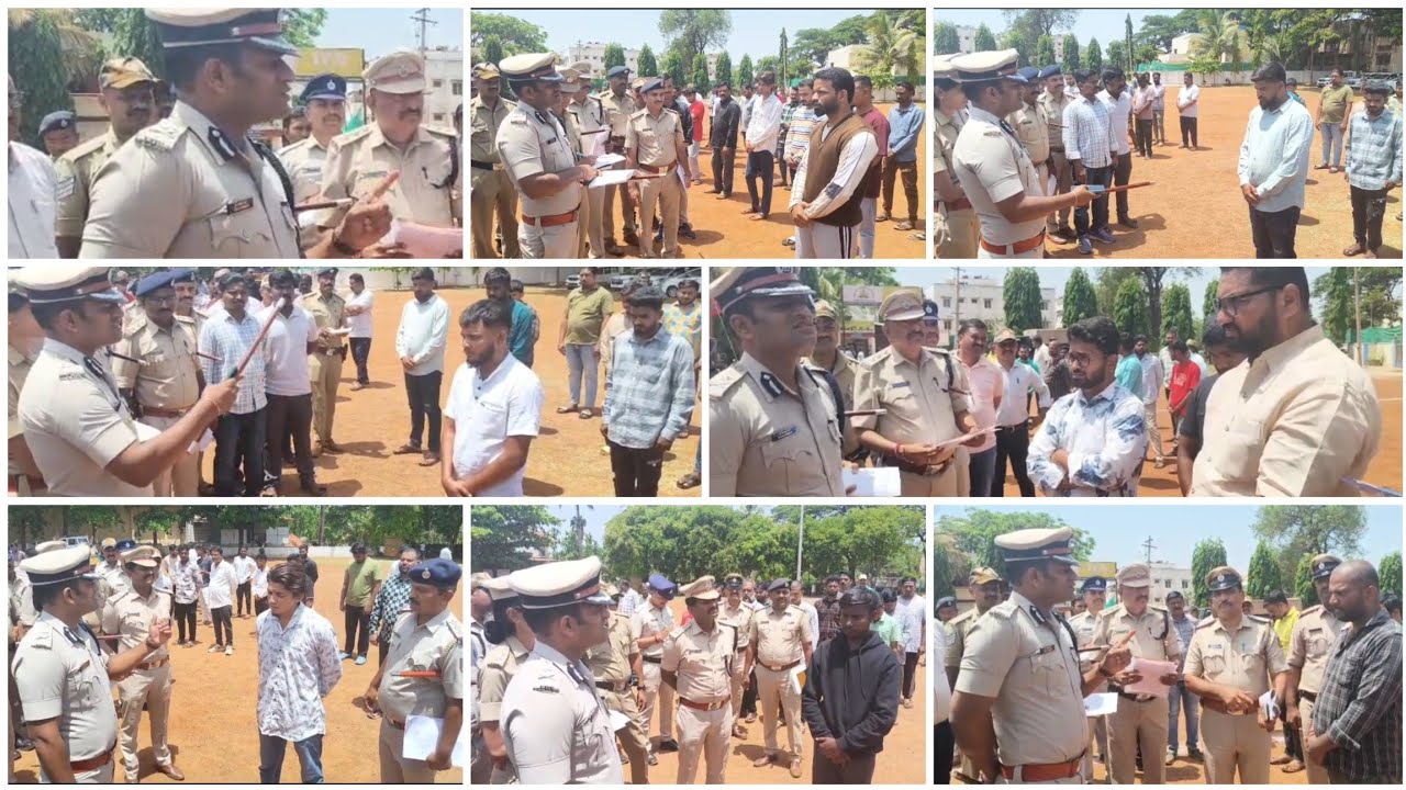 Hubli Dharwad Police commissioner rowdy sheeters parade 