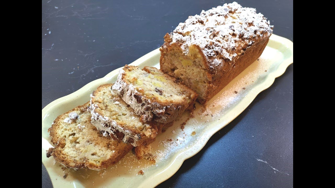 Cake moelleux aux pommes et noix / Chec cu mere si nuci/Apple and walnut bread/Яблочно-ореховый кекс