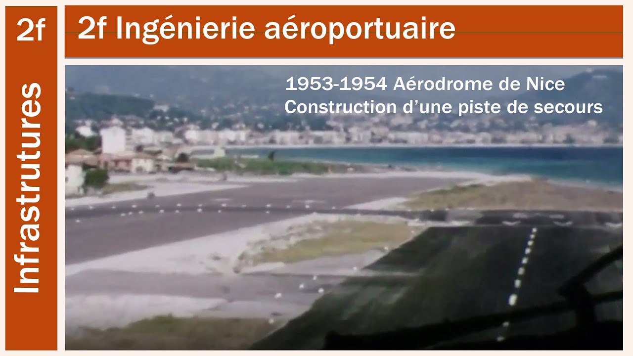 1953 1954 stac 51 3 NICE Construction d'une piste de secours