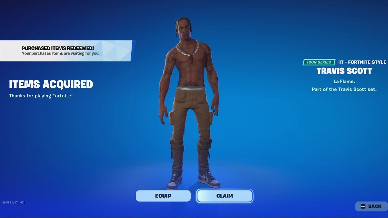 how to get the Travis Scott skin in fortnite 2026