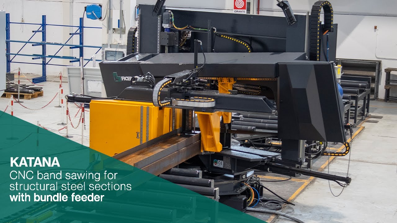 Automatic fast and accurate steel profiles bundles sawing | KATANA