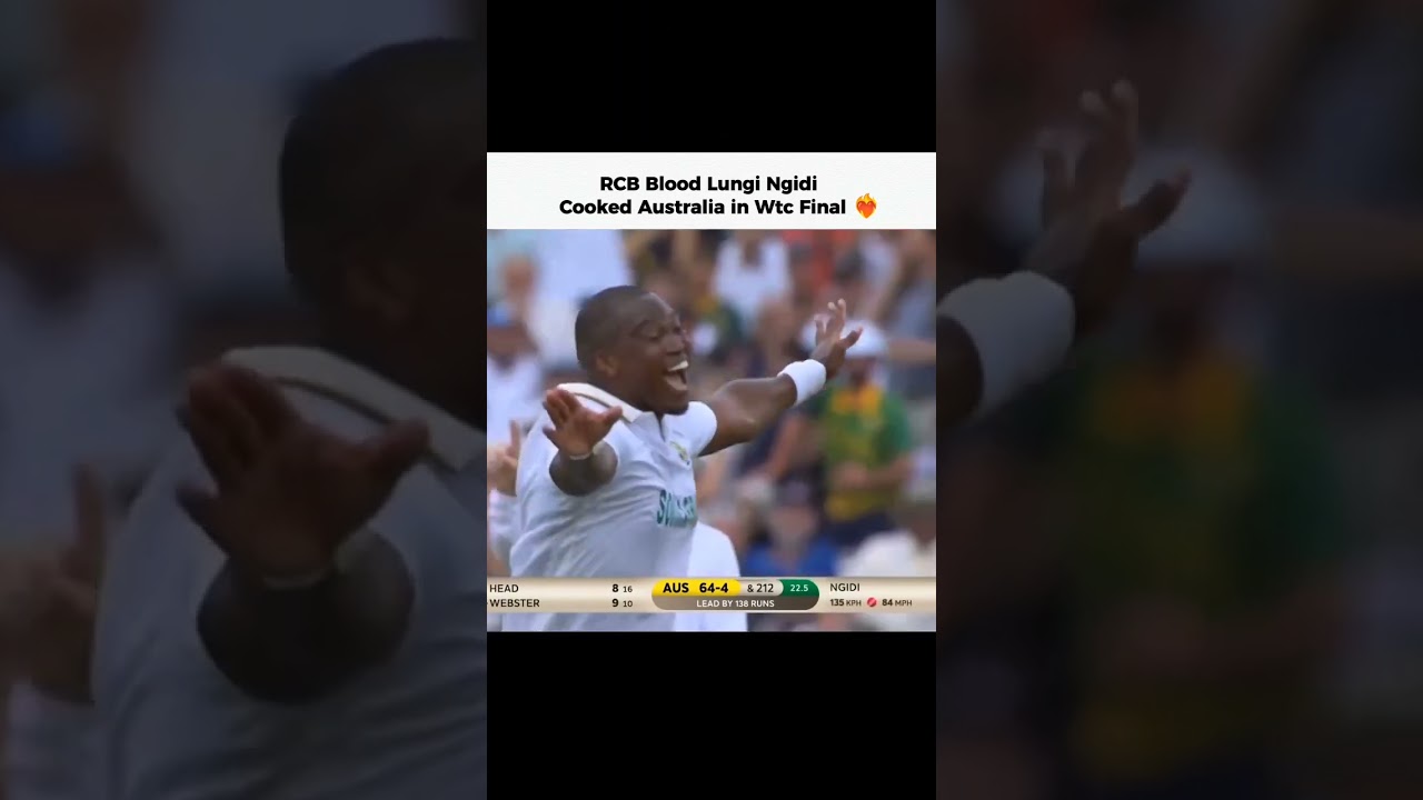 Lungi Ngidi Magic Spell on ICC WTC 2025 #shorts #cricketshorts #cricket #icctestchampionship i