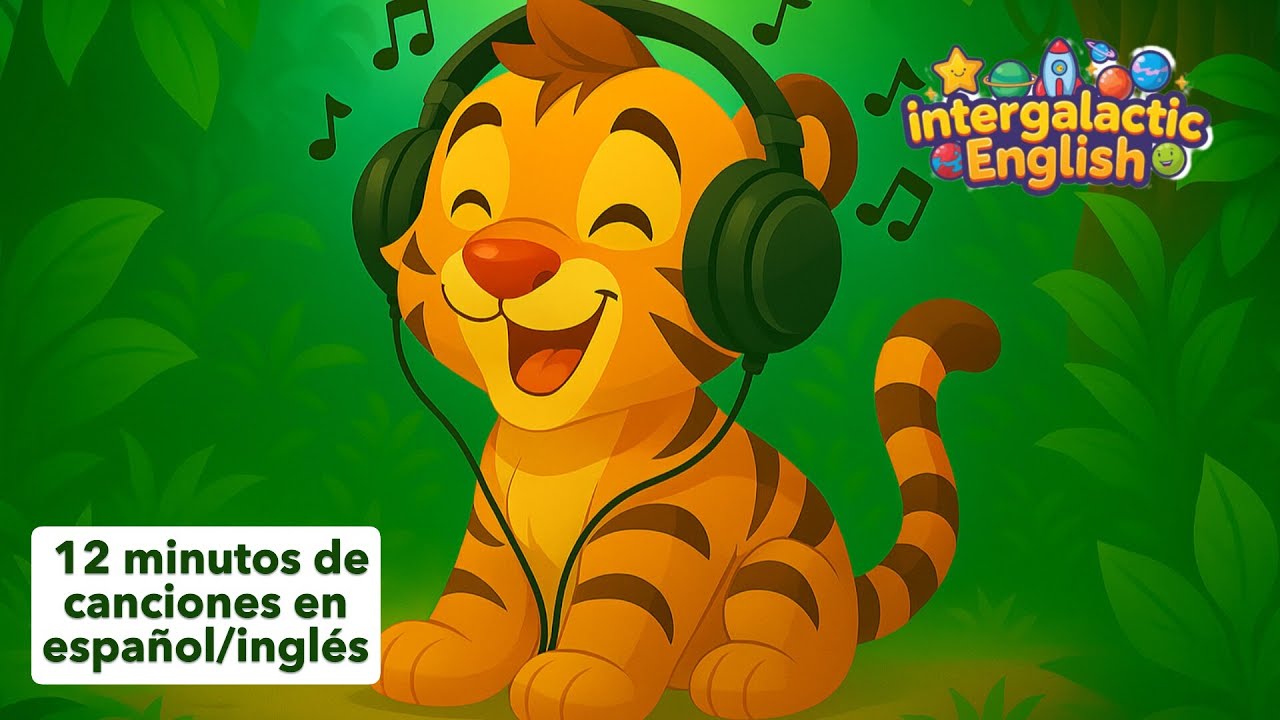 12 Minutos de Canciones Bilingües para Niños | English & Español Kids Songs. Aprende inglés cantando